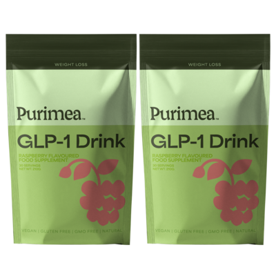 Zwei Beutel Purimea GLP-1 Drink im 2er-Sparpaket mit 37 Prozent Rabatt
